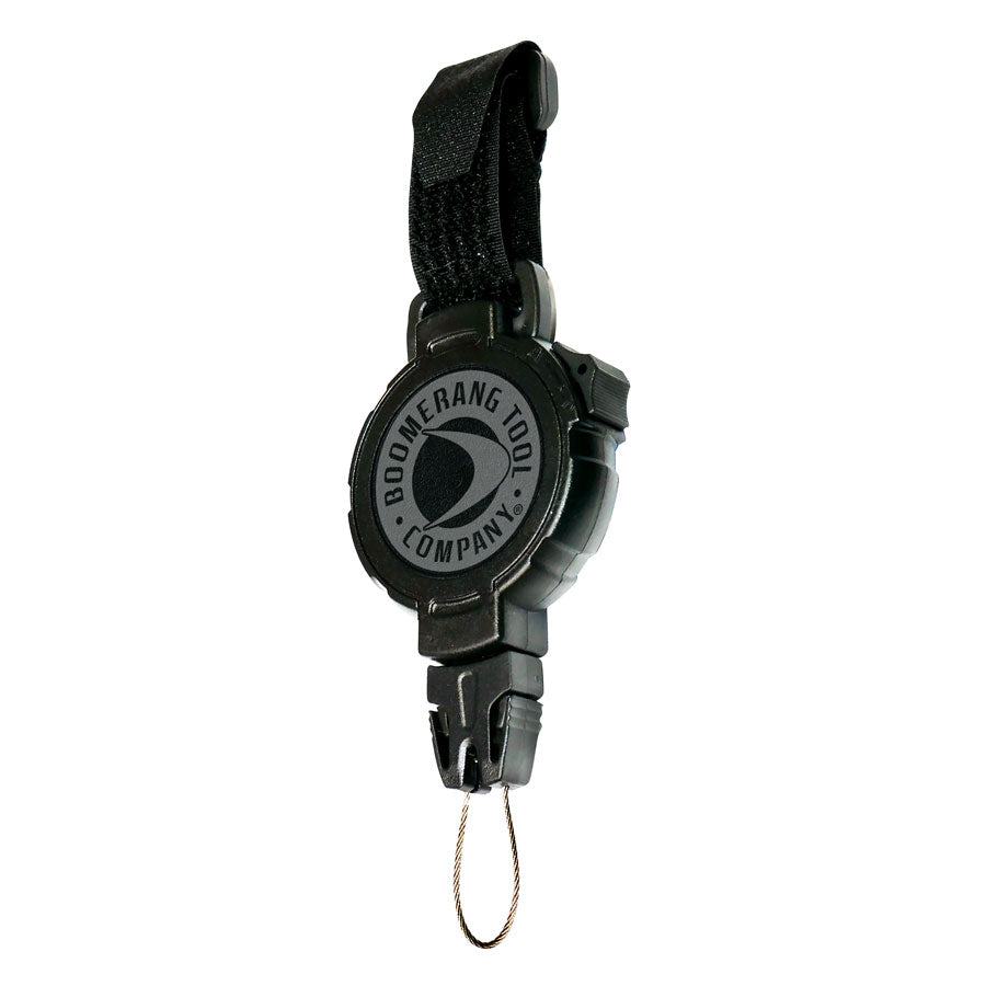 Hunting Boomerang Tool Company Retractable Scuba Diving Tether with Universal and Split Ring Easy Change End Fittings - Molle Strap
