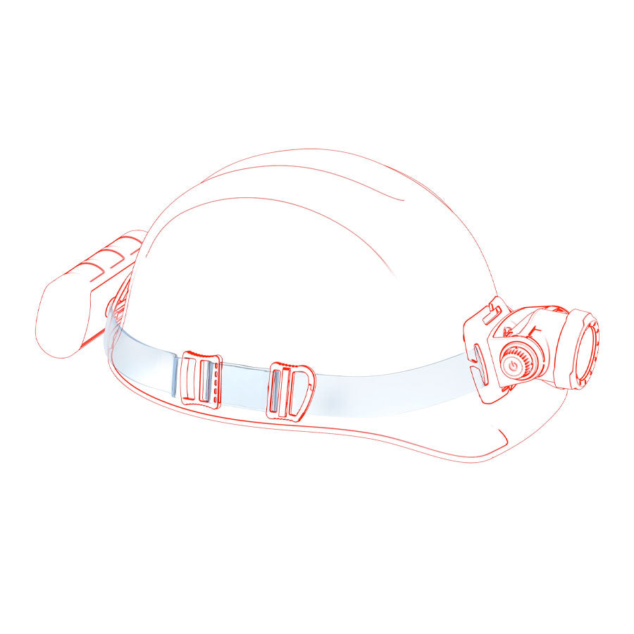 Ledlenser H15R Work 2500 Lumens Rechargeable Rugged IP67 90 CRI Stepless Light Dimmer Headlamp