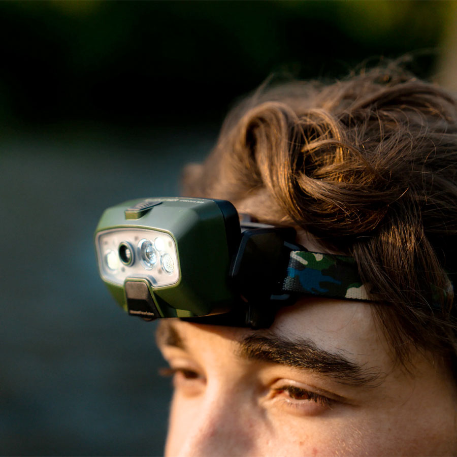 Ledlenser HF8R Core RGB 1600 Lumens Rechargeable IP68 Adaptive Light Beam Technology Headlamp Camo