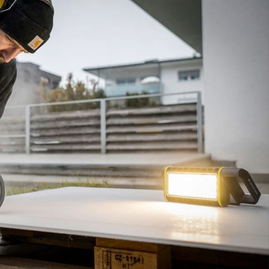 Ledlenser AF4R Work 2000 Lumens Rechargeable/Mains Hybrid Floodlight IP67 Diffuser & Tunable White Light