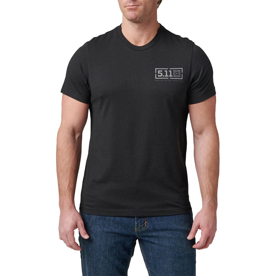 5.11 Tactical PT-R Brick Lockup Tee Black