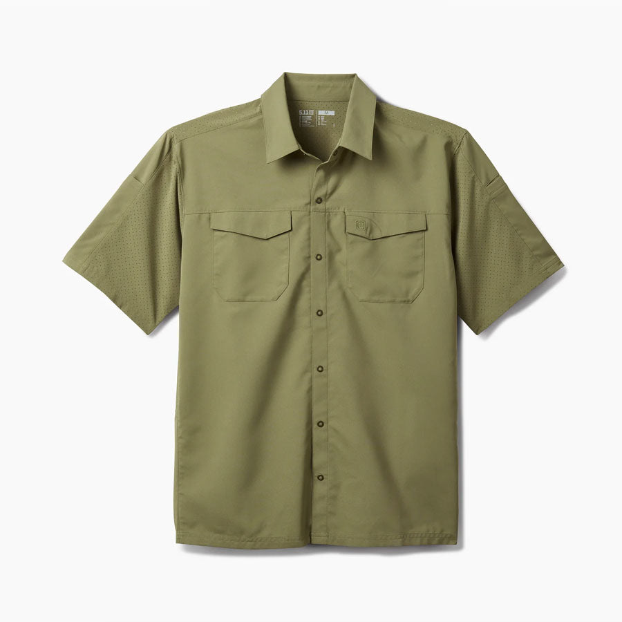 5.11 Tactical Freedom Flex Short Sleeve Shirt Covert Green