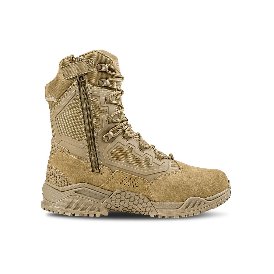 Condor Brigade 8" Tactical Boots - Zip Coyote Brown