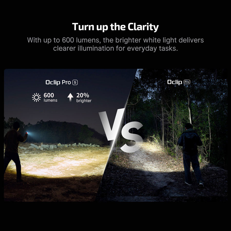 Olight Oclip Pro S 5-in-1 Multifunctional EDC Clip Torch with UV & RGB Light