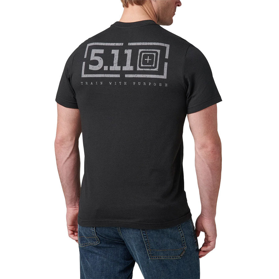 5.11 Tactical PT-R Brick Lockup Tee Black