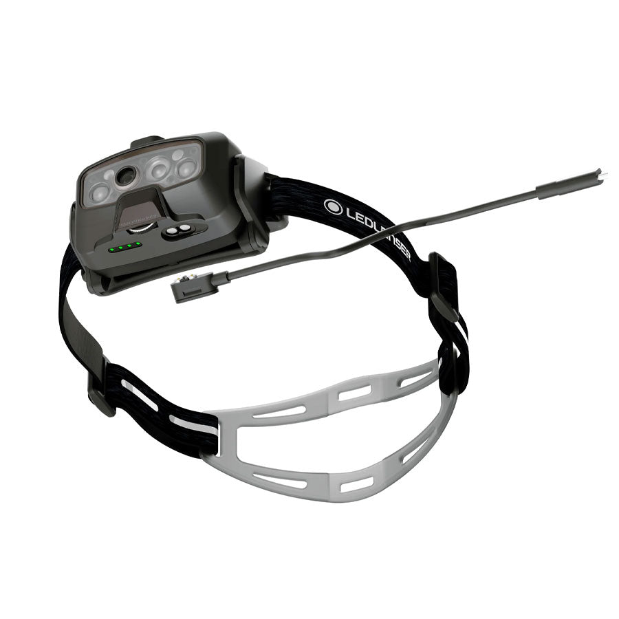 Ledlenser HF8R Signature 2000 Lumens Rechargeable IP68 Adaptive Light Beam Technology RGB Headlamp Black