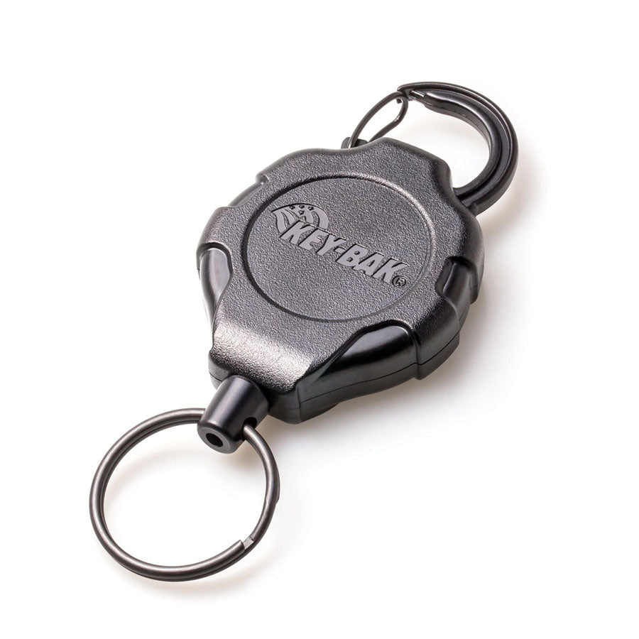 KeyBak Ratch-It Locking Carabiner Keychain with Ratchet Locking Mechanism