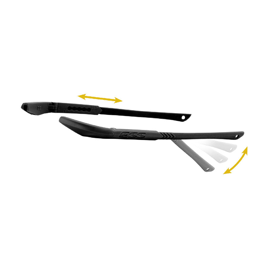ESS Ice Eyeshield Ballistic Shooting Glasses Clear Lens Black/Grey Frame