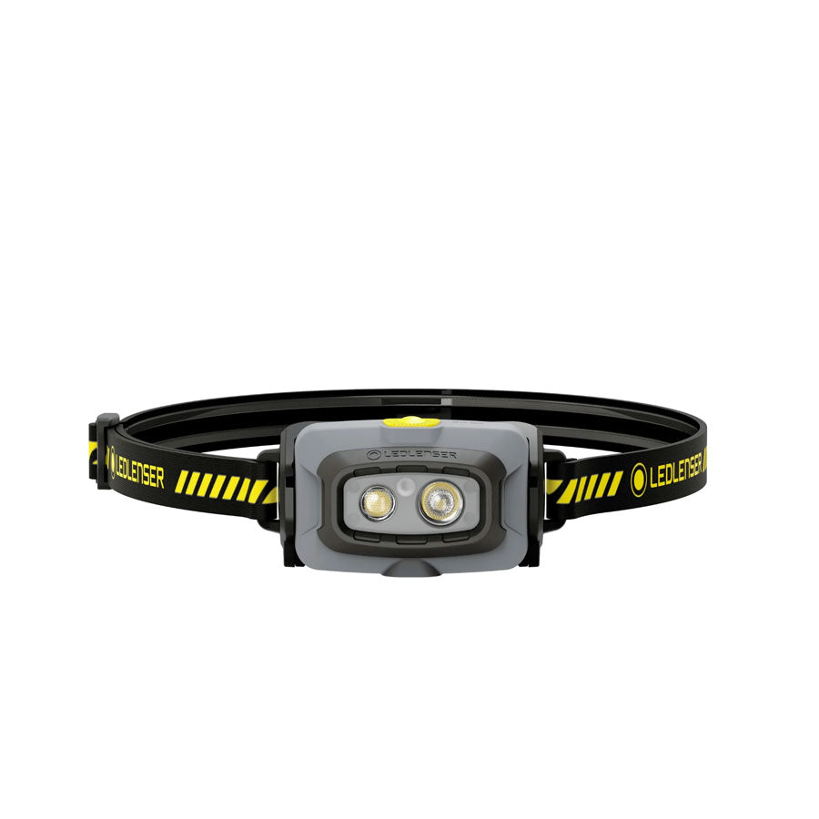 Ledlenser HF4R Work 500 Lumens Rechargeable IP68 Flood & Spot Beam Robust Headlamp Yellow