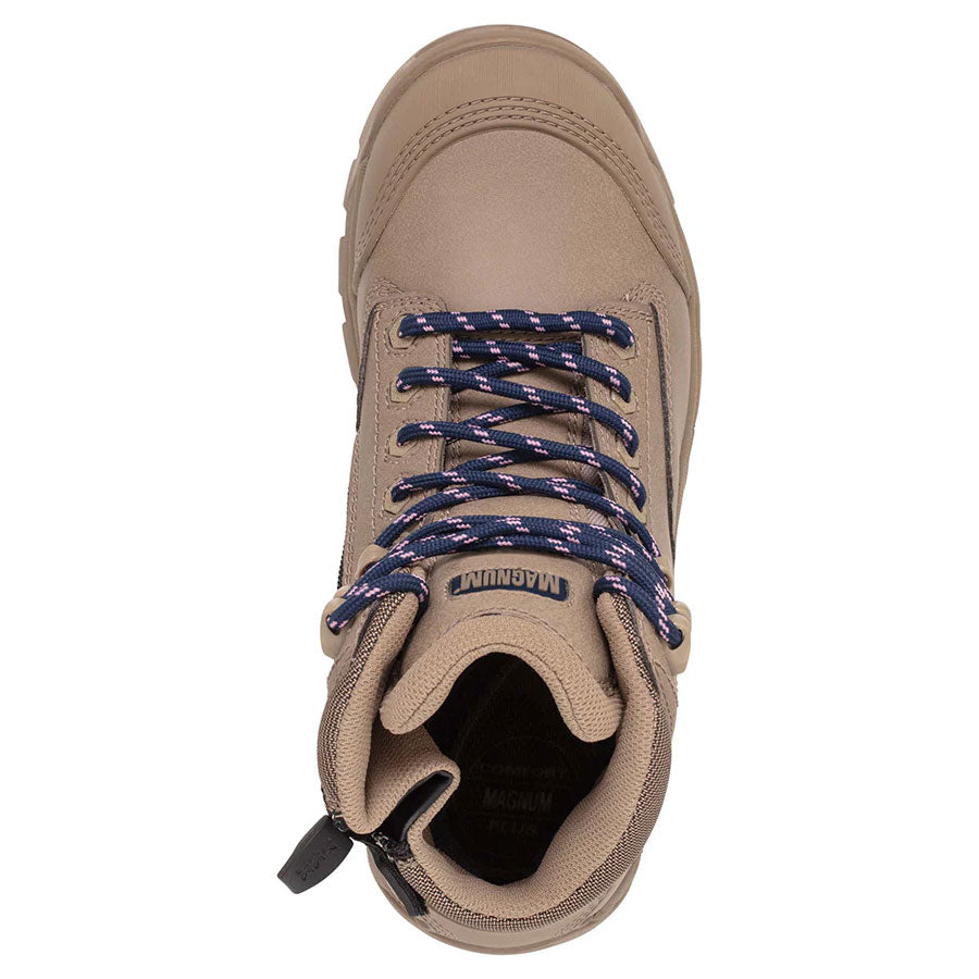 Magnum Womens Precision Max Side Zip Composite Toe Waterproof I-shield - Stone