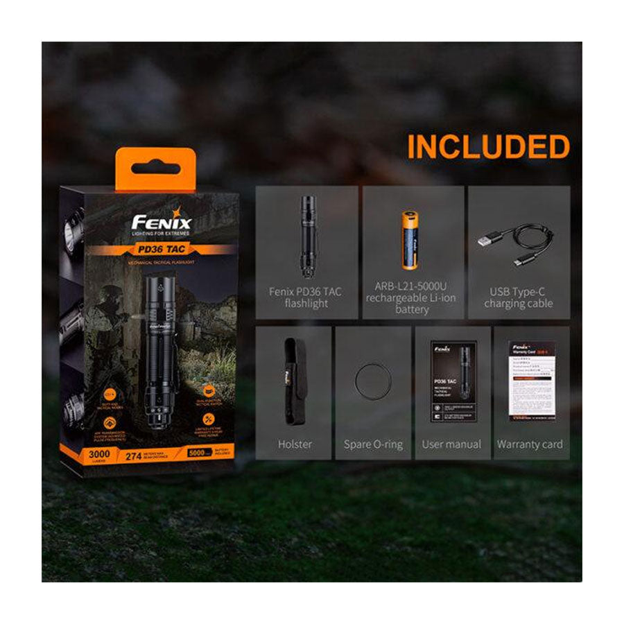 Fenix PD36 TAC 3000 Lumen Flashlight
