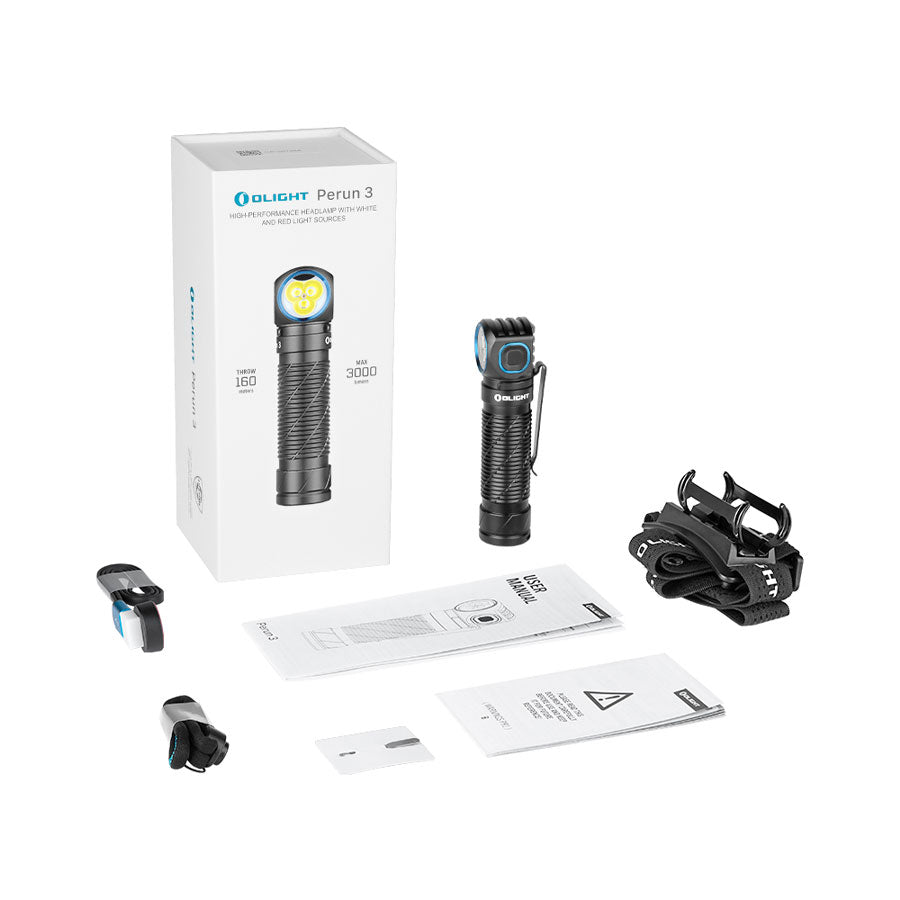 Olight Perun 3 Versatile Led Rechargeable Head Torch from Head to Hand