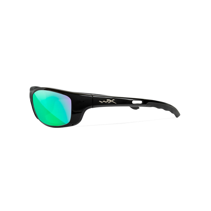 Wiley X P-17CGM Captivate Polarised Green Mirror Lens with Gloss Black Frame