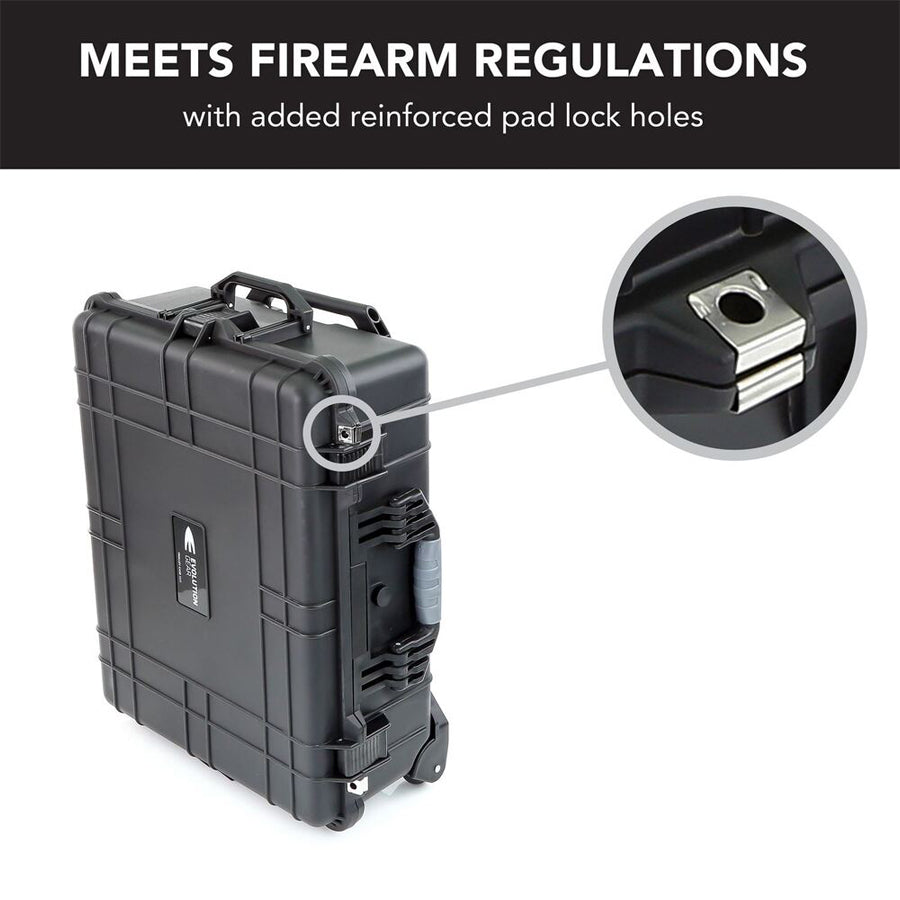 Evolution Gear Trolley Hard Case for Drones, Cameras & Sensitive Equipments 5525 - Black