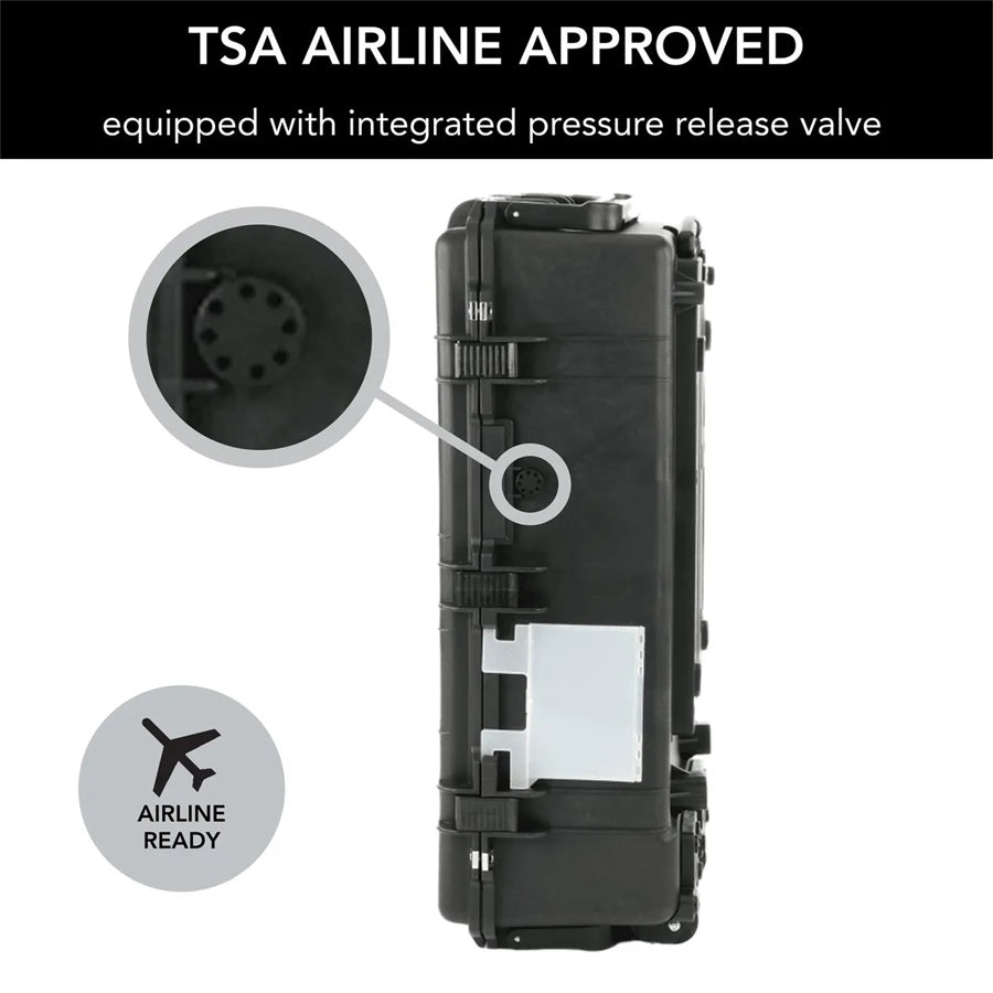 Evolution Gear 5540 Camera & Drone Hard Trolley Case - Black