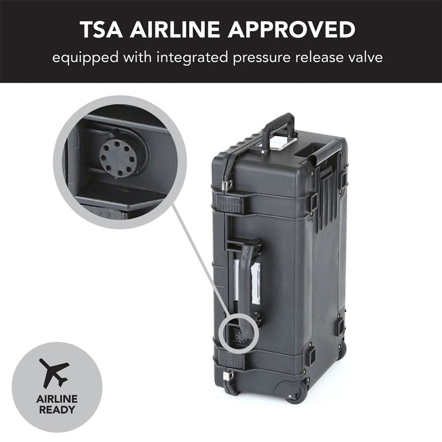 Evolution Gear 5610 Lite Series Trolley Hard Case in Black