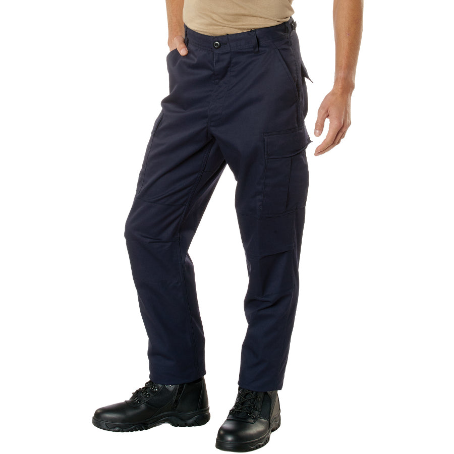 MilSpec Tactical Relaxed Fit Zipper Fly BDU Pants Midnight Navy Blue