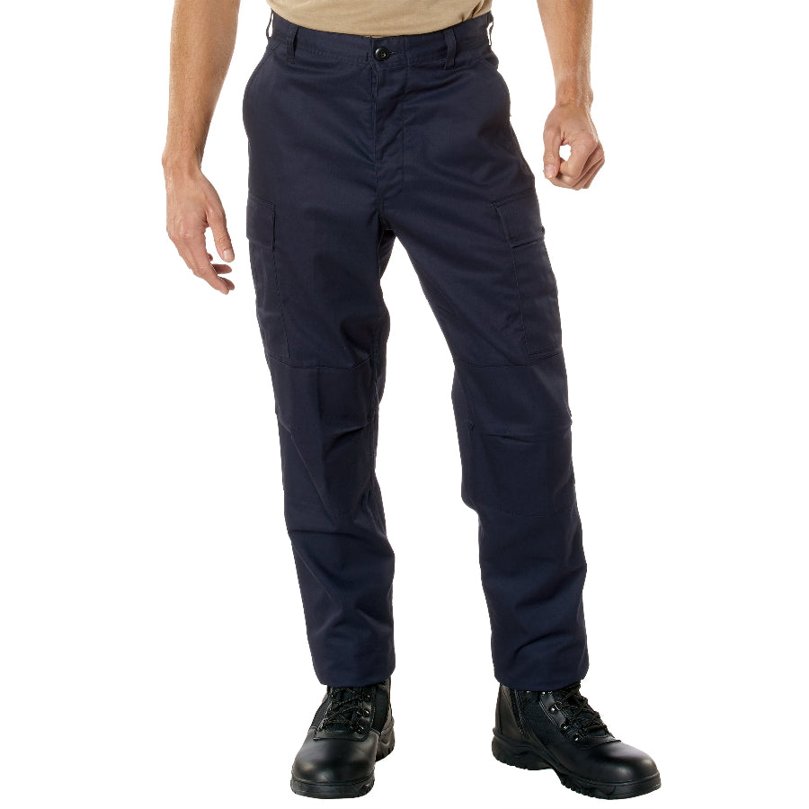 MilSpec Tactical Relaxed Fit Zipper Fly BDU Pants Midnight Navy Blue