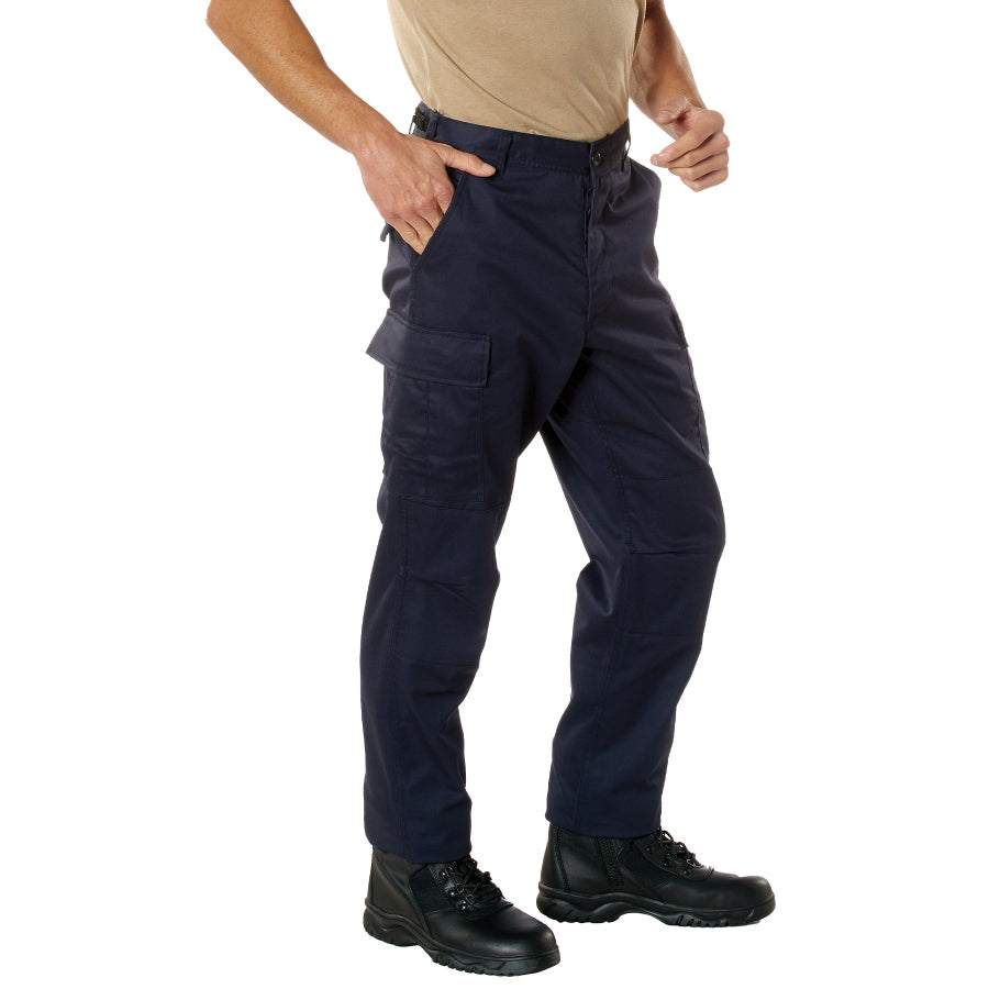 MilSpec Tactical Relaxed Fit Zipper Fly BDU Pants Midnight Navy Blue