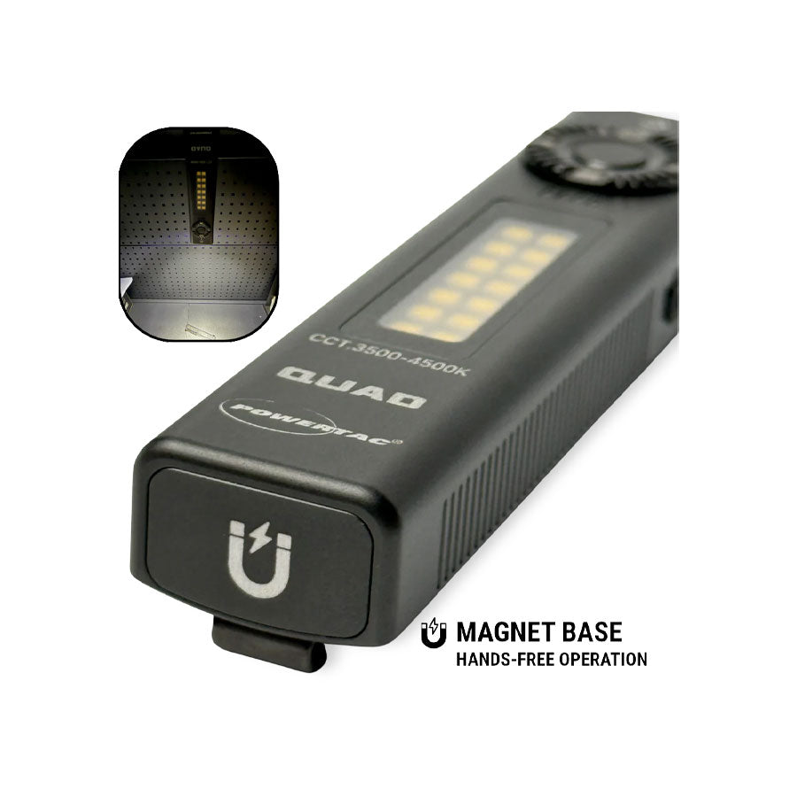 PowerTac QUAD 4-in-1 2000 Lumen EDC Flashlight