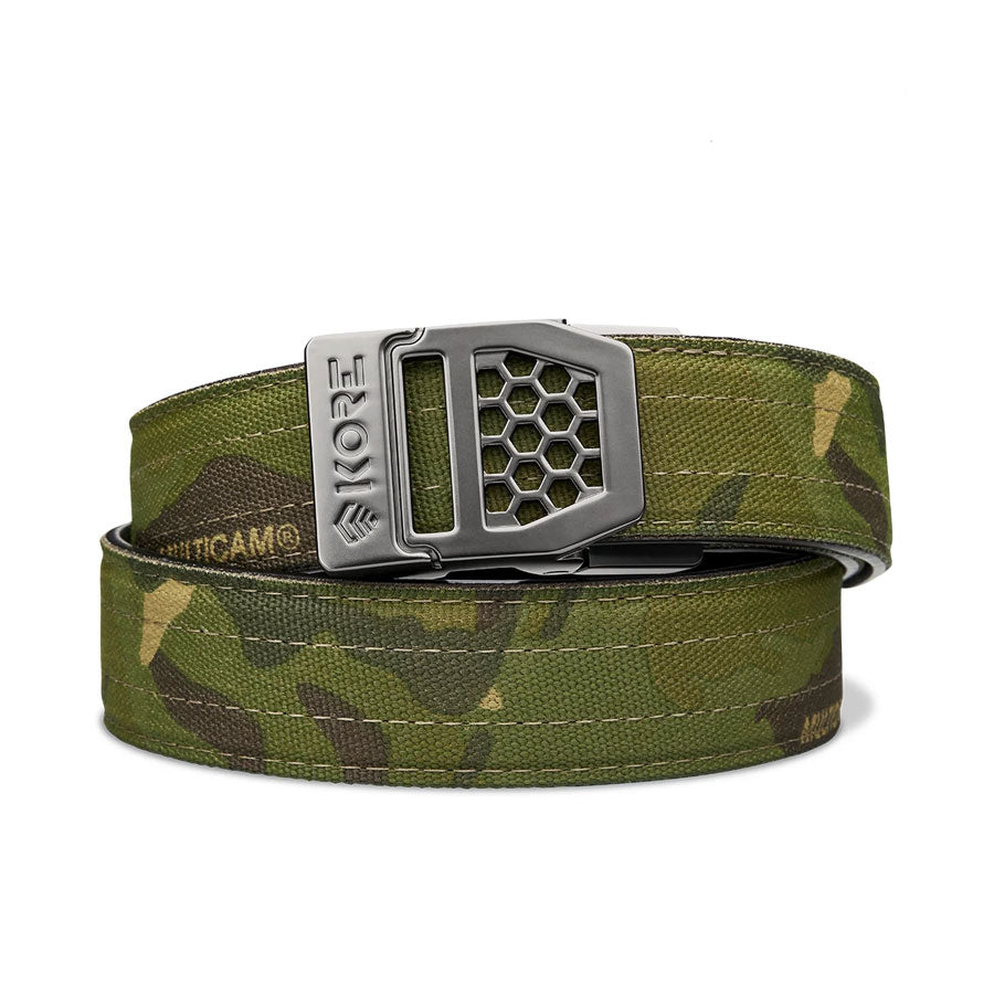 KORE Essentials Tactical Nylon Gun Belt 1.5" Multicam Tropical