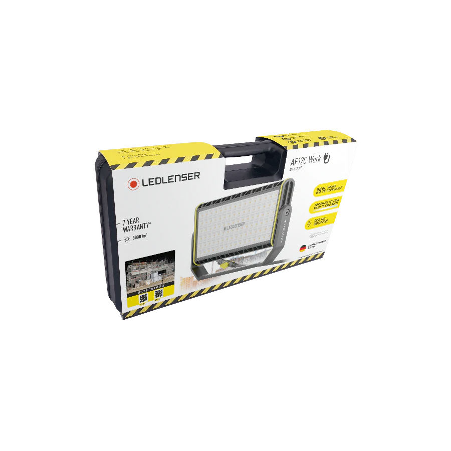 Ledlenser AF12C Work 8000 Lumens Mains Operated Floodlight IP67 Diffuser & Tunable White Light