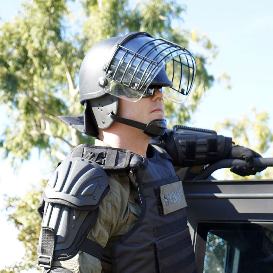 Damascus Protective Gear Riot Control Helmet w/ Steel Grid