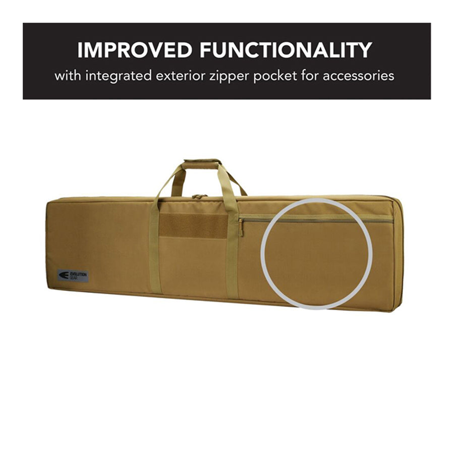 Evolution Gear 55 Inch Double Rifle Bag - Desert Tan