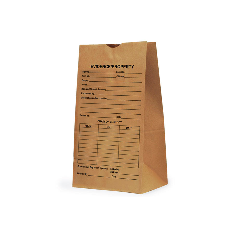 Arrowhead Forensics Printed Paper Evidence Bags 100/pk