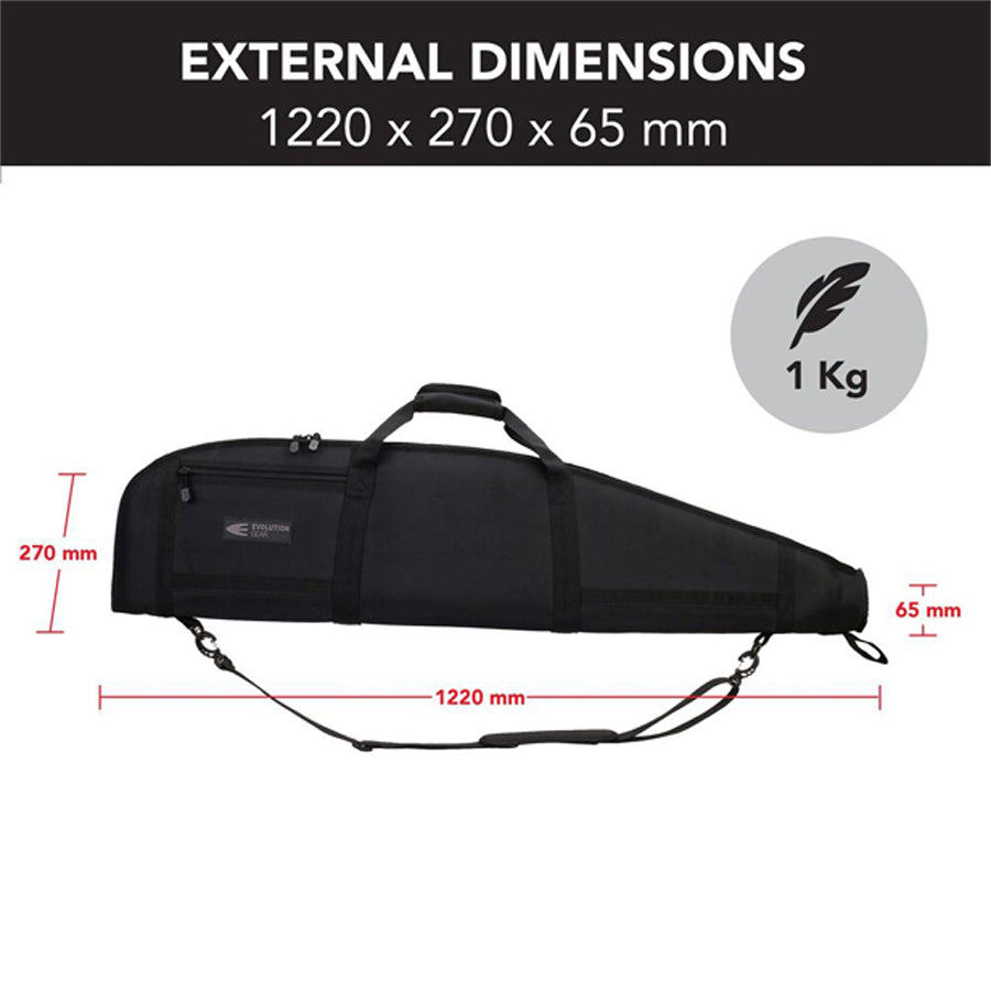 Evolution Gear 48 Inch Rifle Soft Case Gun Bag with Thick Padding and 1680D Exterior