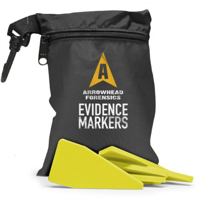 Arrowhead Forensics First Response Evidence Markers Crime Scene Investigation Arrowhead Forensics Fluorescent Yellow Tactical Gear Supplier Tactical Distributors Australia