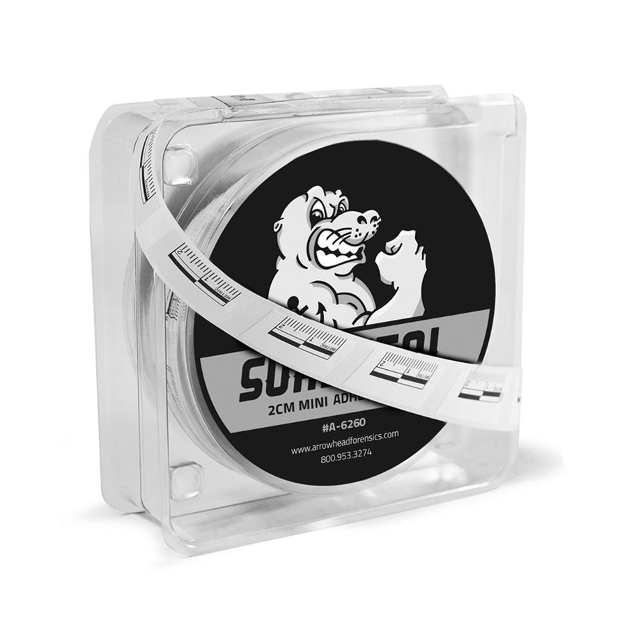 Arrowhead Forensics SureSeal Minis Adhesive Photo Scales White - 2 cm - 250/roll Crime Scene Investigation Arrowhead Forensics Tactical Gear Supplier Tactical Distributors Australia