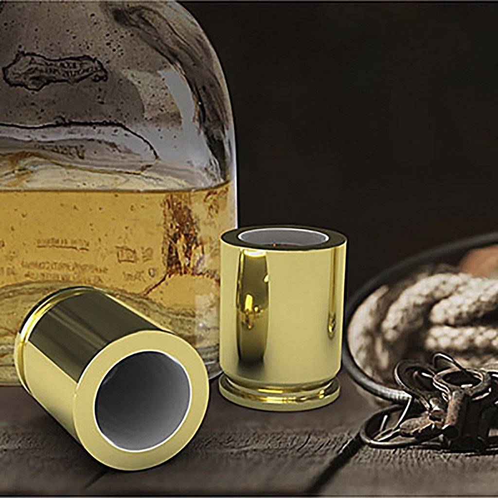 Caliber Gourmet 50 Caliber Shot Glasses Set of 2 Novelty Caliber Gourmet Tactical Gear Supplier Tactical Distributors Australia