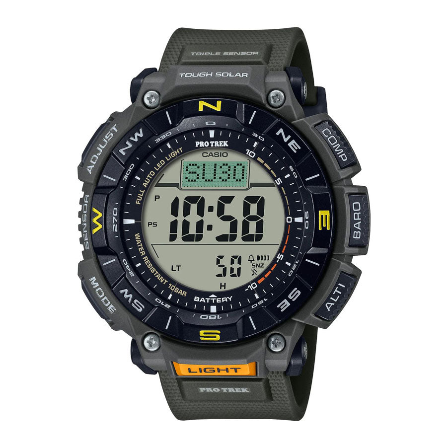 Casio Pro Trek Solar Triple Sensor Watch Watches Casio G-Shock Green Tactical Gear Supplier Tactical Distributors Australia