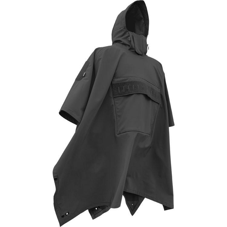 Hazard 4 Poncho Villa 2020 Version Technical Soft-Shell Poncho Black Outerwear Hazard 4 Tactical Gear Supplier Tactical Distributors Australia