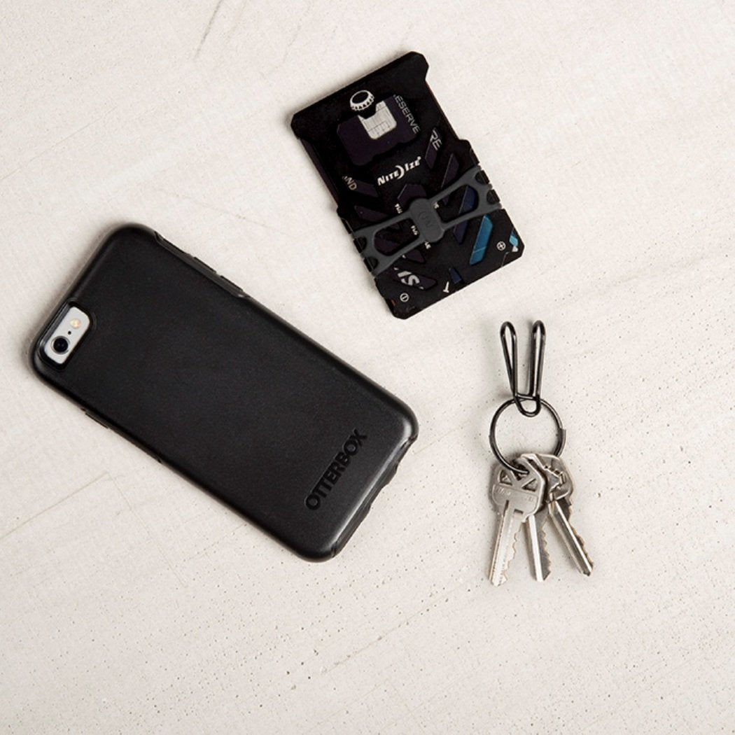 Nite-Ize SqueezeRing Easy Load Key Clip Black Outdoor and Survival Products Nite-Ize Tactical Gear Supplier Tactical Distributors Australia