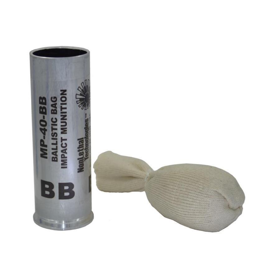 NLT MP-40-BB 40mm Ballistic Bag Round 60 Pack Tactical Gear Non Lethal Technologies Tactical Gear Supplier Tactical Distributors Australia