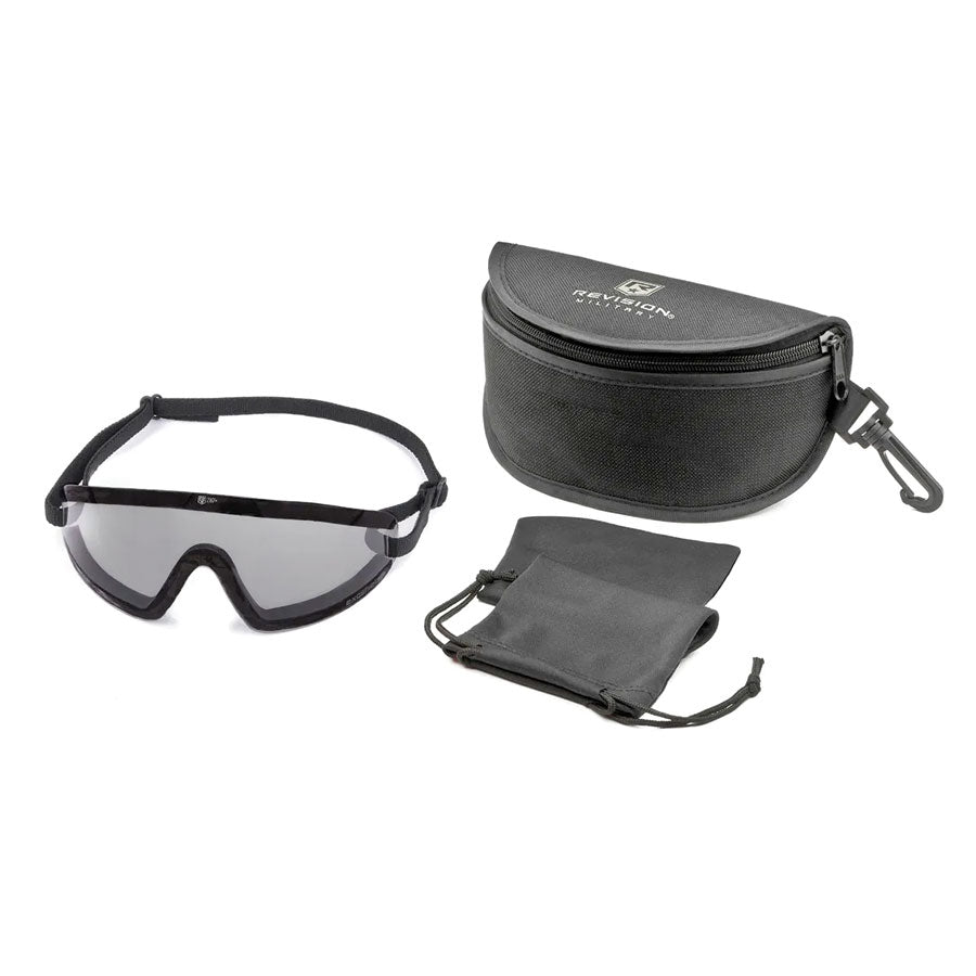 Revision Exoshield Low Profile Eyewear Full Strap Kit Ballistic Eyewear Revision Military Smoke Tactical Gear Supplier Tactical Distributors Australia