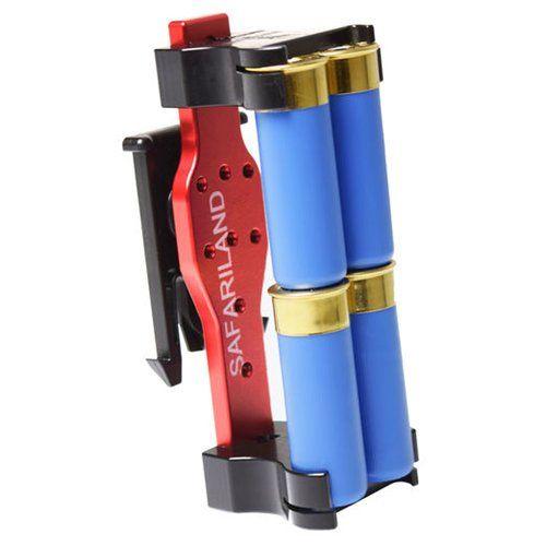 Safariland Model 086 Double 4 Shotgun Shell Holder Shotgun Shell Holder Safariland 4 Red ELS 34 Fork and ELS 35 Plate Tactical Gear Supplier Tactical Distributors Australia