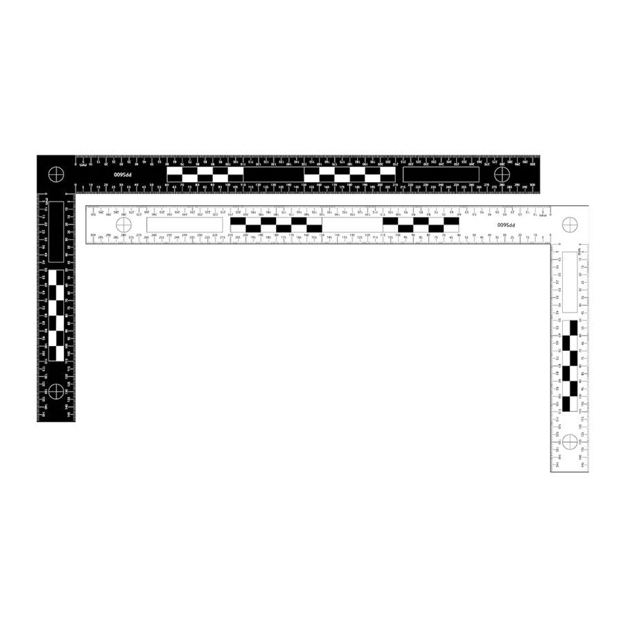 Sirchie Macrography Photography Evidence Scale 300mm x 150mm, reversib Tactical Gear