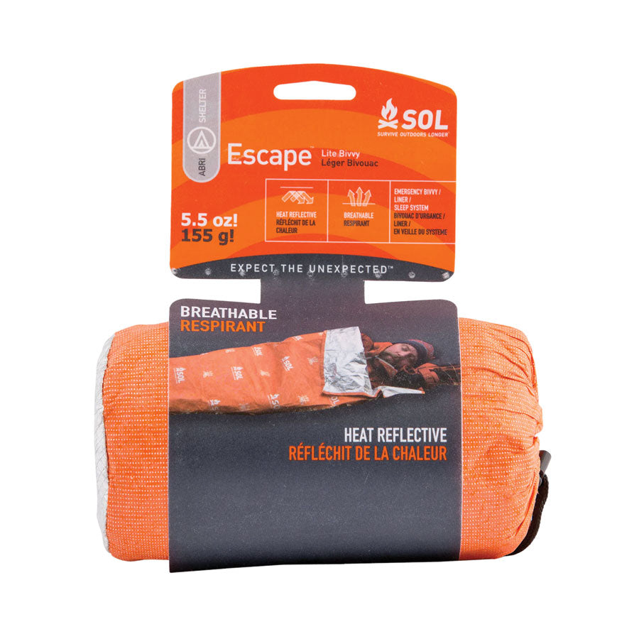 Survive Outdoors Longer SOL Escape Lite Bivvy Outdoor and Survival Survive Outdoors Longer Tactical Gear Supplier Tactical Distributors Australia