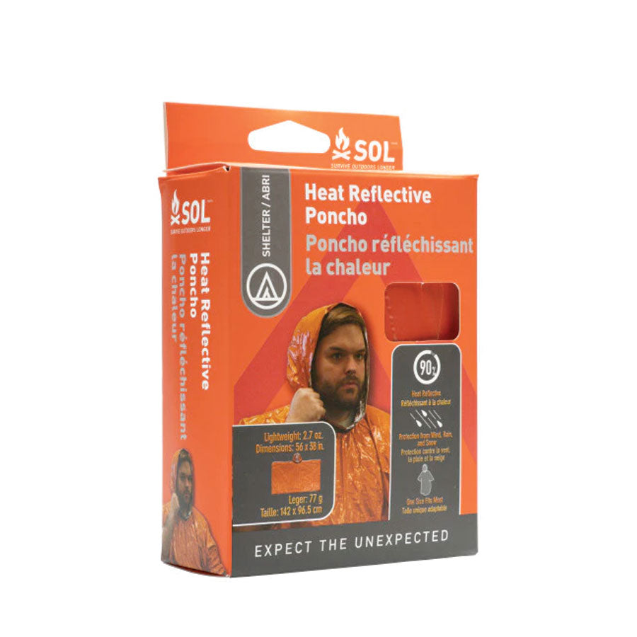 Survive Outdoors Longer SOL Heat Reflective Poncho Outdoor and Survival Survive Outdoors Longer Tactical Gear Supplier Tactical Distributors Australia