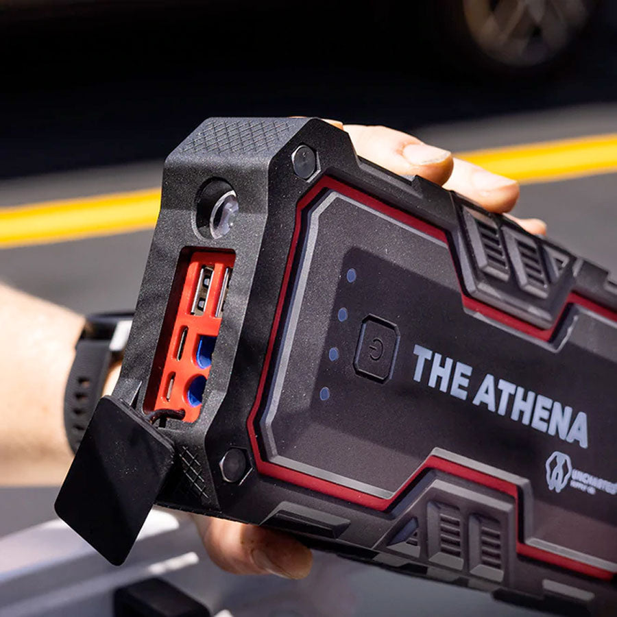 The Athena Portable Jump Starter & USB Charger from Uncharted Supply Co Accessories Uncharted Supply Co Tactical Gear Supplier Tactical Distributors Australia