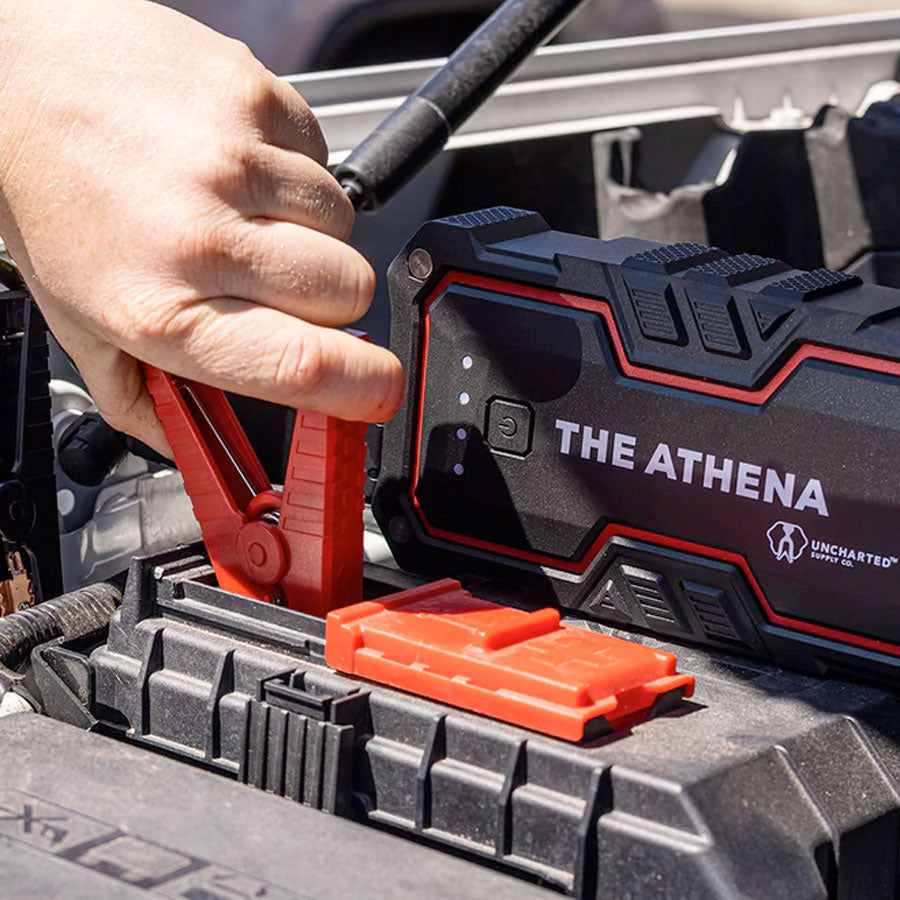 The Athena Portable Jump Starter & USB Charger from Uncharted Supply Co Accessories Uncharted Supply Co Tactical Gear Supplier Tactical Distributors Australia