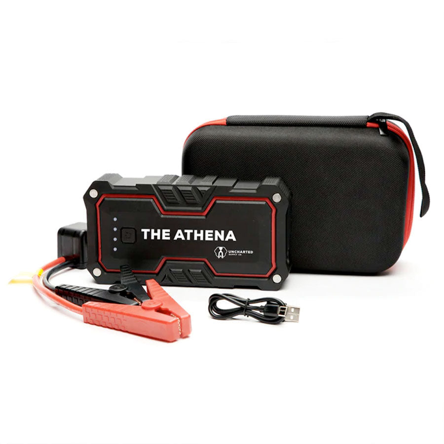 The Athena Portable Jump Starter & USB Charger from Uncharted Supply Co Accessories Uncharted Supply Co Tactical Gear Supplier Tactical Distributors Australia