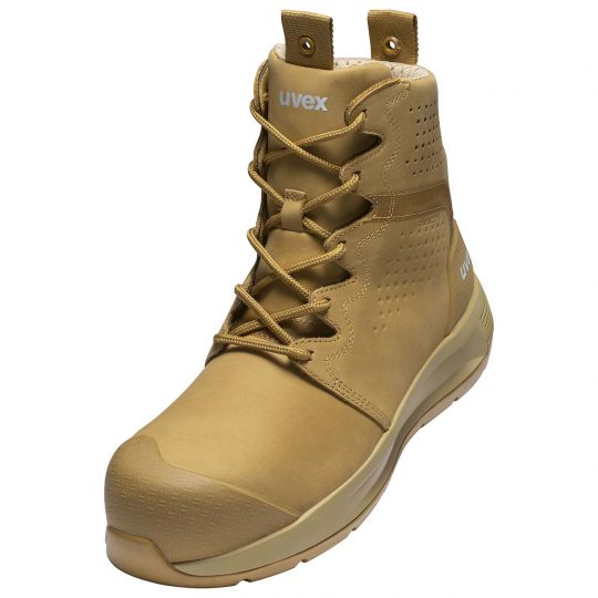 UVEX 3 X-Flow Tan Work Boot Wheat Footwear Uvex Tactical Gear Supplier Tactical Distributors Australia