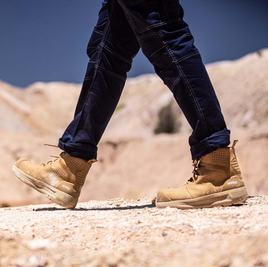 UVEX 3 X-Flow Tan Work Boot Wheat Footwear Uvex Tactical Gear Supplier Tactical Distributors Australia