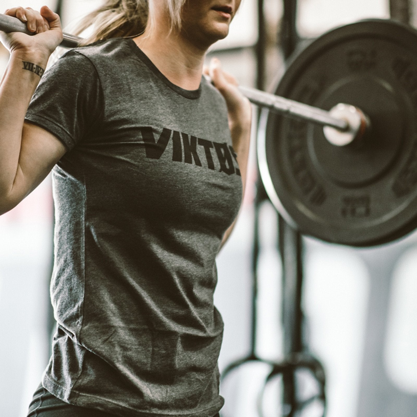 VIKTOS Womens Tack Top Tee Charcoal Heather Tees & Tanks VIKTOS Tactical Gear Supplier Tactical Distributors Australia