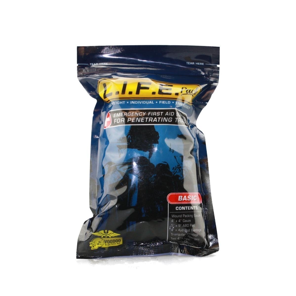 Voodoo Tactical LIFE Pack Basic Trauma First Aid Supplies First Aid and Medical Voodoo Tactical Tactical Gear Supplier Tactical Distributors Australia