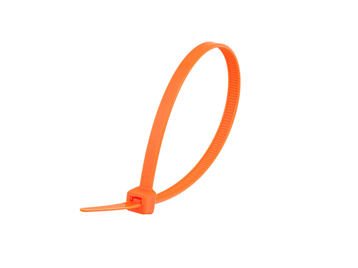 VizLock™  Orange Identifiable Weapons Clearance Cable Tie Bag of 100